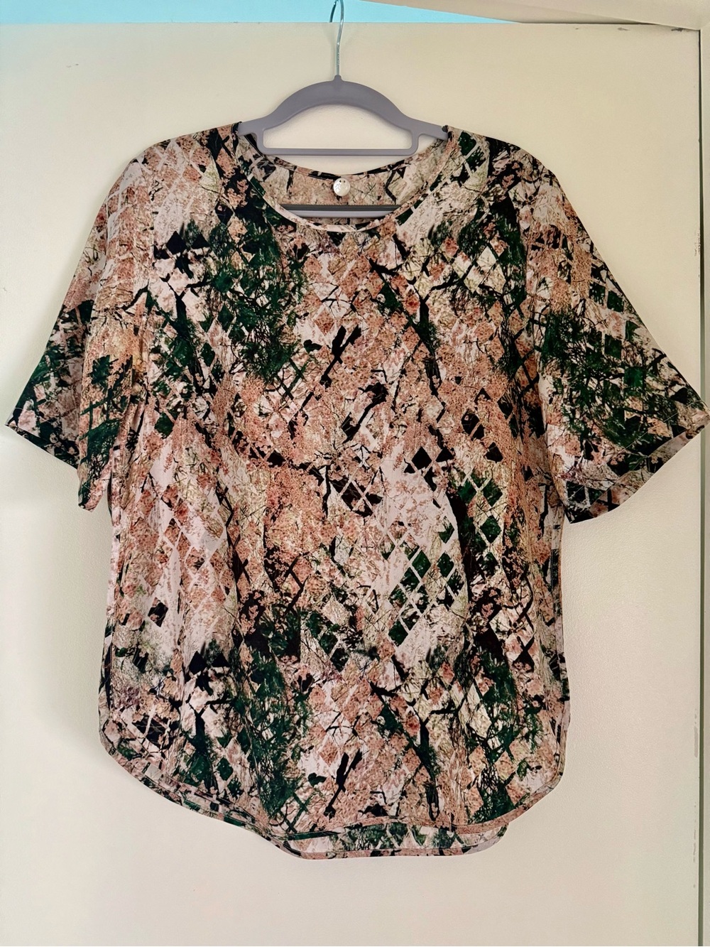 Margaret O’Leary Camouflage Silk Tshirt